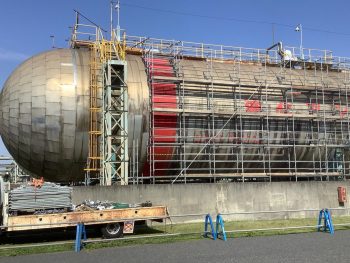 大阪府堺市　堺工場タンク外部足場工事